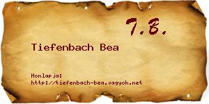 Tiefenbach Bea névjegykártya